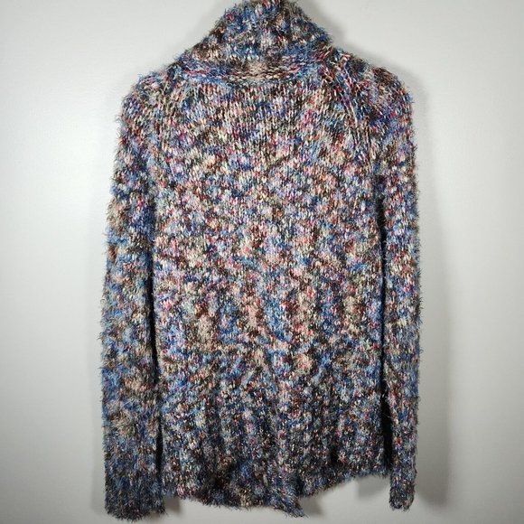 Vintage Colour Works Cardigan Sweater Womens M Multicolor Mohair Space Dye Y2K - Picture 9 of 13